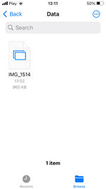 Files Receive using the Files app